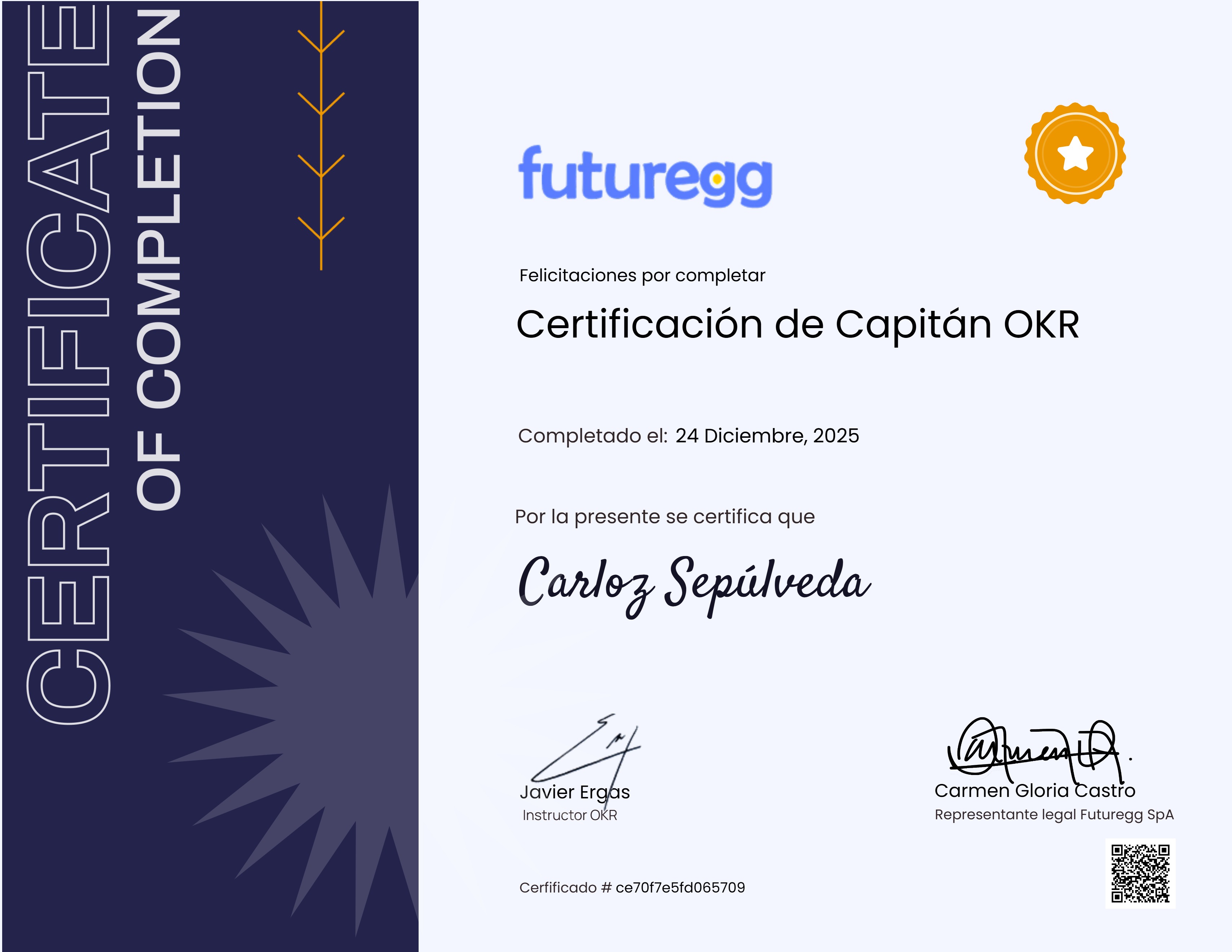 Certificación de Capitán OKR